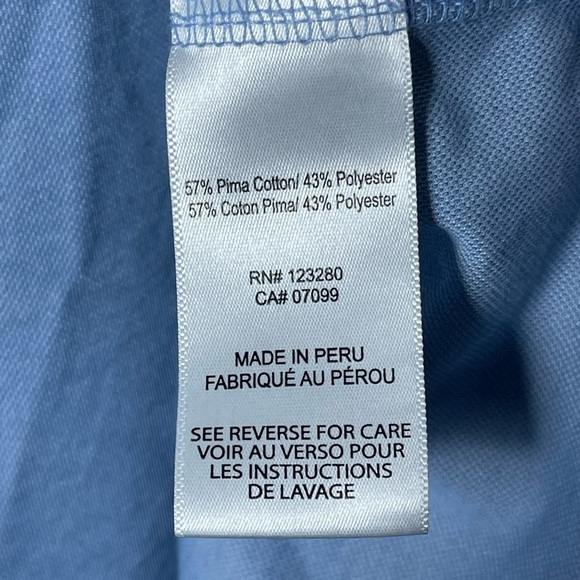 Travis Mathew Golf Polo Shirt Men's Large Blue Lightweight Breathable Athletic - Picture 5 of 7